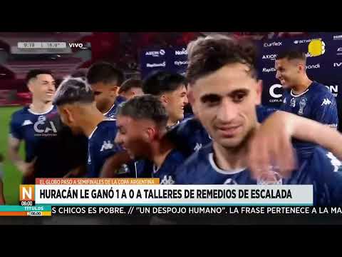 Copa Argentina: Huracán le ganó 1 a 0 a Talleres de Remedios de Escalada ?N8:00? 20-09-24