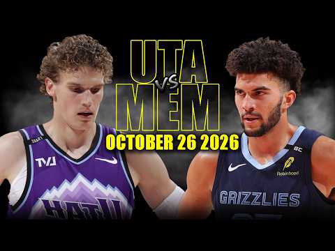멤피스 그리즐리스 대 유타 재즈 풀게임 하이라이트 - 2026년 10월 26일 | NBA Season