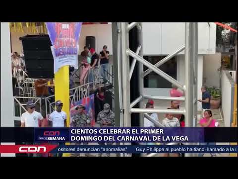Cientos celebran el primer domingo del carnaval de La Vega