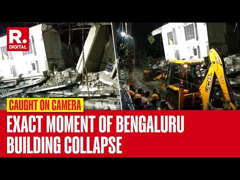 Video Captures EXACT MOMENT Under Construction Building Collapses In Bengaluru | WATCH