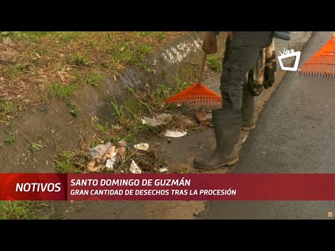 Procesión de Santo Domingo de Guzmán generó gran cantidad de desechos