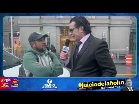 Hondureño considera chistosas las respuestas del expresidente Hernández en su juicio