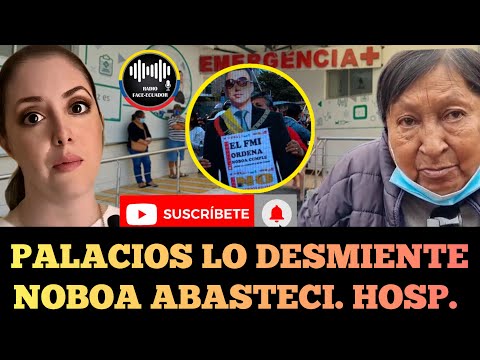 MÓNICA PALACIOS DESMIENTE EL ABASTECIMIENTO DE HOSPITAL DEL IESS DEL GOBIERNO NOTICIAS RFE TV