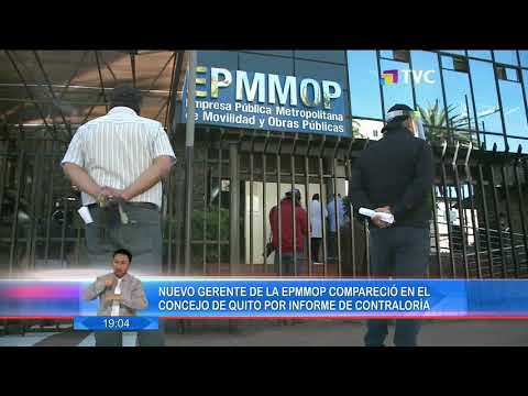 Nuevo gerente de la EPMMOP compareció en el concejo de Quito por informe de contraloría