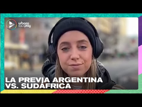 Sofi Martínez desde Dunedin por cubrir Argentina vs. Sudáfrica #VueltaYMedia