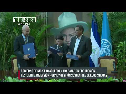 Nicaragua y FAO suscriben marco de programación país 2022-2026