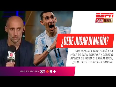 A DI MARÍA NO LE VA A PESAR LA FINAL: Zabaleta y un CALIENTE DEBATE en #EquipoF sobre Fideo