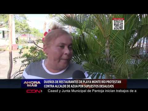 Dueños de restaurante Monte Río protestan por supuestos desalojos en Azua