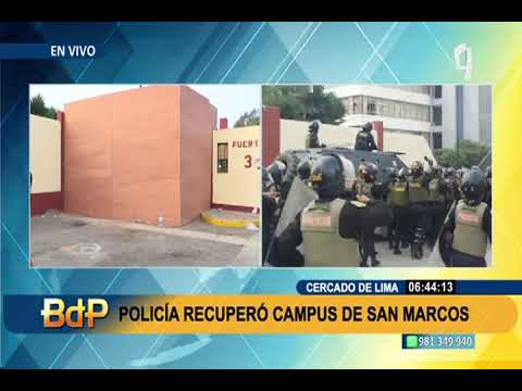 Desalojo en San Marcos: universidad condenó “abuso de autoridad” de la PNP (1/2)