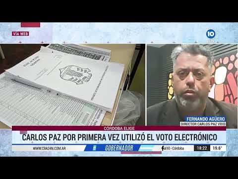 Fernando Agüero, director de Carlos Paz Vivo, sobre el voto electrónico