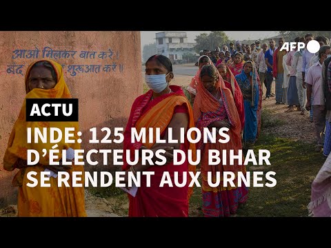 Inde: élections locales au Bihar, plus grand scrutin organisé en contexte de pandémie | AFP Images