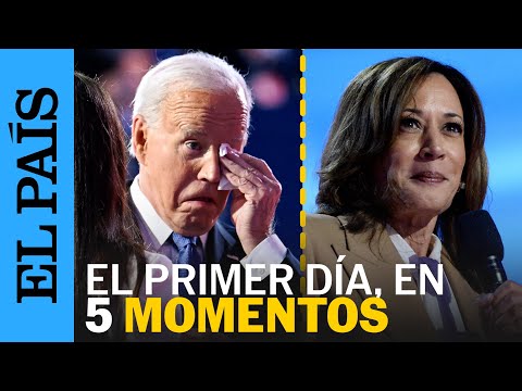 EE UU | De las lágrimas de Biden a la sorpresa de Harris: el primer día de la convención demócrata