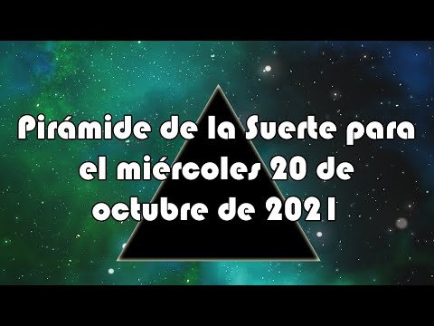 Lotería de Panamá - Pirámide para el miércoles 20 de octubre de 2021