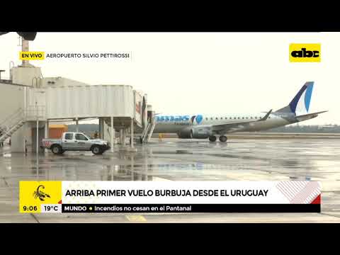 Arriba el primer vuelo burbuja desde Uruguay