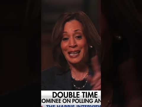 Harris dodges when asked why half of country backs Trump #shorts