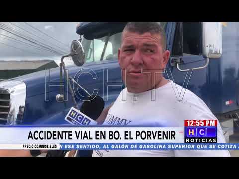 Daños materiales, deja colisión entre camión y volqueta en Puerto Cortés