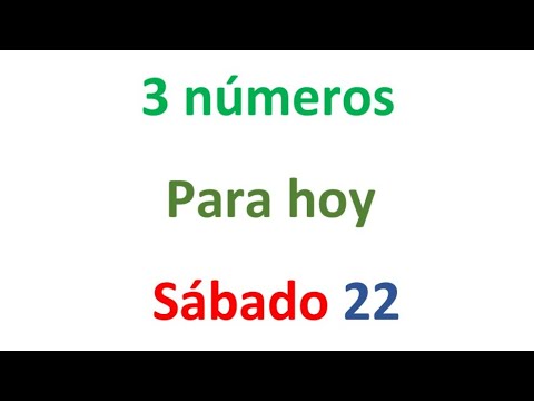 3 números para el Sábado 22 de FEBRERO, EL CAMPEÓN DE LOS NÚMEROS