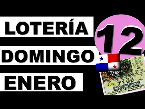 Loteria Domingo 12 de Enero 2025 Loteria Nacional de Panama Resultados Sorteo Dominical Hoy Q Jugo