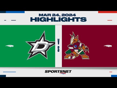 NHL Highlights | Stars vs. Coyotes - March 24, 2024