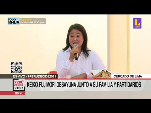? #PerúDecide2021 | Mark Vitto le dedicó unas palabras a Keiko Fujimori en el desayuno electoral