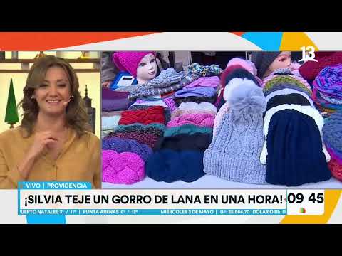 Emprendedora se comprometió en hacer guantes y gorros de lana a Antonio Banderas. Tu Día, Canal 13