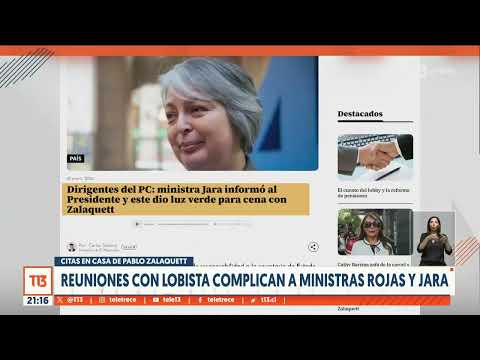Reuniones con lobista complican a ministras Rojas y Jara