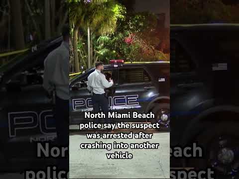 North Miami Beach police car shot at #miamidade #northmiamibeach #crime