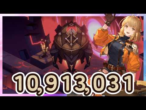 「10,913,031」プレイ動画・教皇、ランキングスコア、 災厄の本源・交わる航路・本源の淵/フェーズ４【鈴蘭の剣】