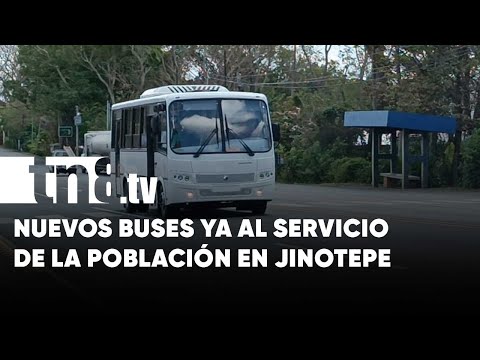 Ya andan circulando los buses rusos en Jinotepe, Carazo - Nicaragua