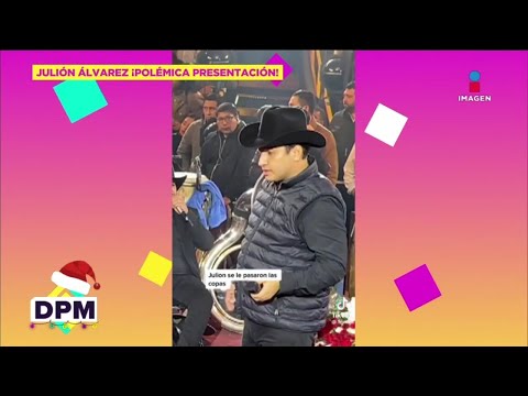 ¡Ni una más! Julión Álvarez pasadito de copas en pleno show | De Primera Mano