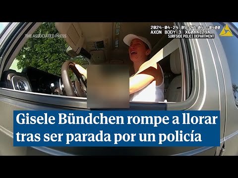 Gisele Bündchen rompe a llorar al ser parada por la policía mientras huye de un paparazzi