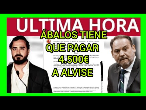 #ÚLTIMAHORA - ÁBALOS CONDENADO A PAGAR 4.500€ A ALVISE PÉREZ