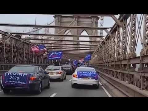 Jews for Trump organized a huge NYC MAGA caravan to show support for the 45th President