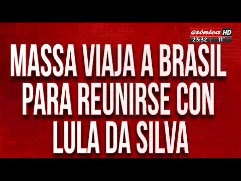 Massa viaja a Brasil para reunirse con Lula Da Silva