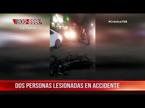 Accidente de tránsito deja dos personas lesionadas en Rivas - Nicaragua