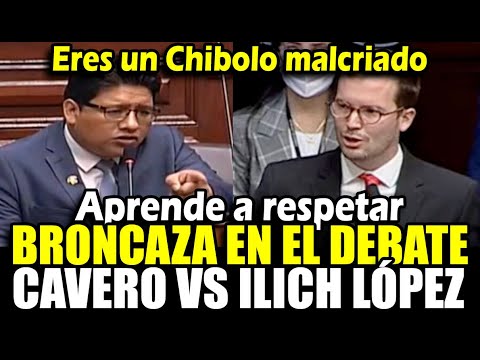 Congresistas Cavero e Ilich López protagoniz4n discusión en vivo durante debato x retiro de la CTS