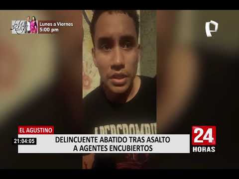 El Agustino: ladrón antes de morir abatido asaltó a dos agentes del Grupo Terna