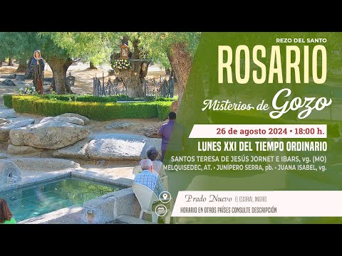 SANTO ROSARIO de hoy Lunes (Misterios Gozosos) en DIRECTO desde PRADO NUEVO a las 18:00 h.