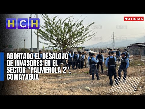 Abortado el desalojo de invasores en el sector Palmerola 2, Comayagua