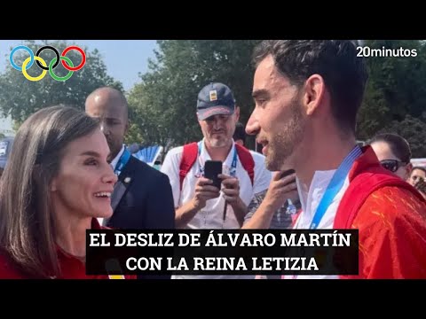 Álvaro Martín con la reina Letizia y un desliz de protocolo