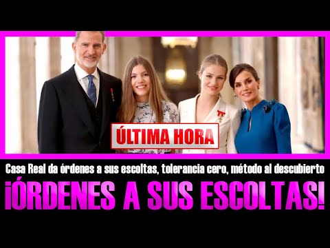 NUEVO ESCÁNDALO EN LA CASA REAL!! DAN ÓRDENES A SUS ESCOLTAS, TOLERANCIA CERO. AL DESCUBIERTO!!