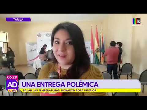 ¡Una entrega polémica! Donaron ropa interior al municipio de Cercado en Tarija