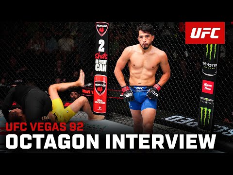 Adrian Yanez Octagon Interview | UFC Vegas 92