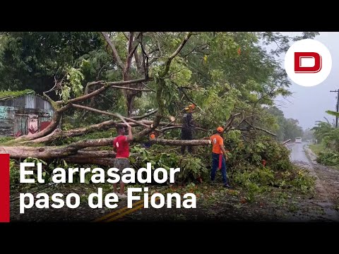 El arrasador paso del huracán Fiona en República Dominicana