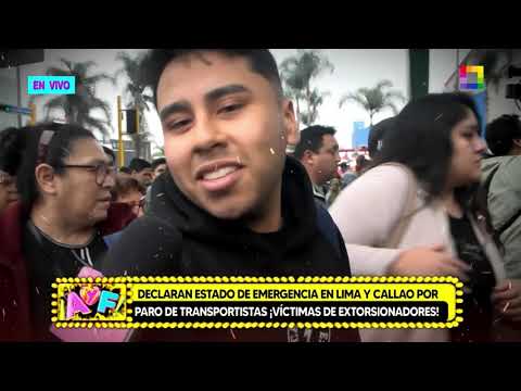 Amor y Fuego - SET 27 - DECLARAN ESTADO DE EMERGENCIA EN LIMA Y CALLAO POR PARO DE TRANSPORTISTAS