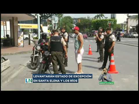 Se levantará el estado de emergencia en Santa Elena y Los Ríos