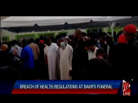 Breach Of Public Health Regulations At Bakr's Funeral