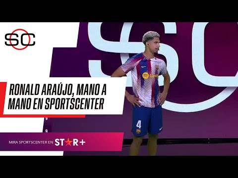 DUELE PERDER EL CLÁSICO: RONALD ARAÚJO y un mano a mano IMPERDIBLE en el piso de #SportsCenter