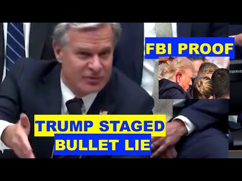 wow! FBI CHRIS WRAY STUNNING TRUTH 'TRUMP BULLET EAR CLAIM'