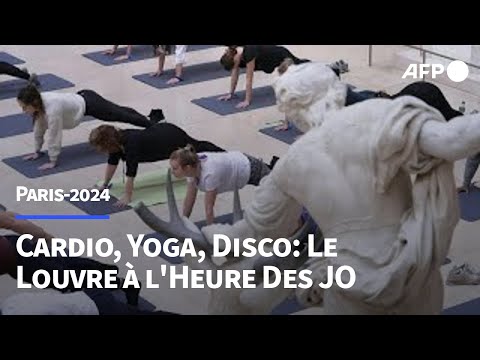 Cardio, yoga, disco: le Louvre à l'heure des JO | AFP